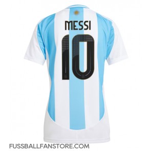 Argentinien Lionel Messi #10 Replik Heimtrikot Damen Copa America 2024 Kurzarm
